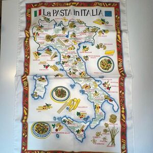 Rare LaPasta in Italia Vintage Decorative "Towel" - Size = 22" W X 32" H